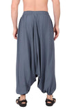 Whitewhale Mens Women Rayon Solid Aladdin Loose Baggy Boho Hippie Harem Pants