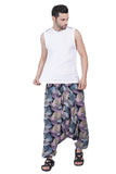 Whitewhale Men Women Rayon twill Printed Harem Pants Pockets Yoga Trousers Hippie
