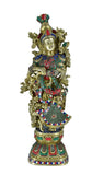 White Whale Radha Statue, Indian Lady Figure, Shyama, Kishori. Hindu Goddess of Love, Compassion & Devotion