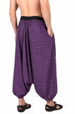 Whitewhale Men Women Cotton Stripe Summer Loose Baggy Hippie Boho Gypsy Harem Pants
