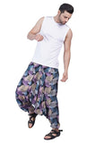 Whitewhale Men Women Rayon twill Printed Harem Pants Pockets Yoga Trousers Hippie