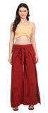 Whitewhale Womens Split Wide Leg Long Embroidered Rayon Wrap Palazzo Pant