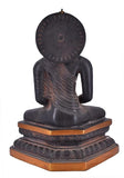 White Whale Brass Buddha Statue Murti for Home Decor Entrance Office Table Living Room Meditation Luck Gift Feng Shui Home Décor