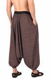 Whitewhale Men Women Cotton Stripe Summer Loose Baggy Hippie Boho Gypsy Harem Pants