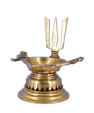 White Whale Balaji Brass Material Diya For Puja, Aarti, Temple, Gifts.