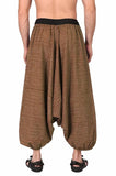 Whitewhale Men Women Cotton Stripe Summer Loose Baggy Hippie Boho Gypsy Harem Pants