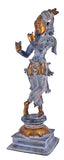 White Whale Antique Lord Krishna Brass Statue Bhagwan Lord Krishna Idol Statue Murti Home Decor