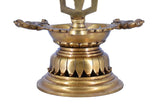 White Whale Balaji Brass Material Diya For Puja, Aarti, Temple, Gifts.