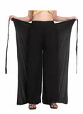 Whitewhale Womens Split Wide Leg Long Embroidered Rayon Wrap Palazzo Pant