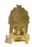White Whale Lord Ganesha Brass Statue Hindu Religious Lord Ganesh Sculpture Figurine Ideal for Gift & Home Decor