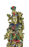 White Whale Radha Statue, Indian Lady Figure, Shyama, Kishori. Hindu Goddess of Love, Compassion & Devotion