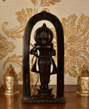 White Whale Brass Lord Ram Brass Statue Rama Idol for Temple Mandir Sculpture Office and Home Décor