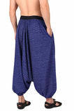 Whitewhale Men Women Cotton Stripe Summer Loose Baggy Hippie Boho Gypsy Harem Pants