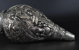 Whitewhale Brass Shankh Statue for Pooja Temple l Brass Conch for Home Decor - Large
