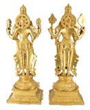 White Whale Brass Statue Hindu Bhagwan Idol Venkatesh Statue Narayan Lord Vishnu Idol Statue Vishnu Ji Standing Murti for Home Temple Office Pooja