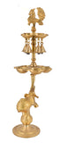 White Whale Brass Elephant Peocock Diya Table Decor Diyas & Bells Home Decor