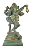 White Whale Lord Ganesh Murti Ganesha Idol Ganpati Brass Vinayaka Statue for Home Decoration | Hindu God Ganesh Bhagwan Blessing Ganpati Bappa Statue | Ganesha Statue Standing Idol Sculpture