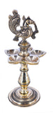 White Whale Brass Peacock Diya Statue Figurine Sculpture for Home Office Decor