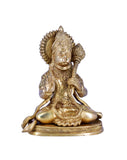 White Whale Lord Hanuman Idol Strength Monkey Figurine Bajrang bali Statue Brass Sculpture Diwali Decor Gifts