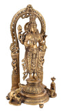 White Whale Brass Lakshmi Idol Hindu Goddess Laxmi Idol|Laxmi Statue|Laxmi Brass Idol|Laxmi Lakshmi Murti Home Office Showpiece Decor