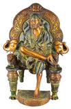 White Whale Brass Antique Lord Shirdi Sai Baba Bhagwan Lord Shirdi Sai Baba Idol Statue Murti Home Decor Statue for Home Office Decor DecorMeditation Luck Gift Feng Shui