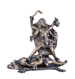 White Whale Large Brass Kali Idol Hindu Goddess of Time & Change Maa Kalika Shiva Statue Murti