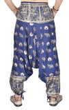 Whitewhale Mens Women Rayon Printed Harem Pants Pockets Yoga Trousers Hippie