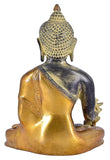 White Whale Brass Buddha Statue Murti for Home Decor Entrance Office Table Living Room Meditation Luck Gift Feng Shui Home Décor