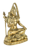 White Whale Lord Shiva Brass Statue Idol Sculpture Hindu God Natraja Shiv Figurine Home Décor