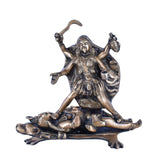 White Whale Large Brass Kali Idol Hindu Goddess of Time & Change Maa Kalika Shiva Statue Murti