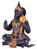 White Whale Brass Lord Hanuman Statue Idol Strength Monkey Figurine Bajrang Bali Statue Brass Sculpture Diwali Home Decor