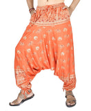 Whitewhale Mens Women Rayon Printed Harem Pants Pockets Yoga Trousers Hippie