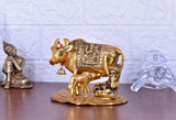 White Whale Large Kamdhenu Cow with Calf Figurine Decorative Gift Item
