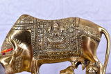White Whale Large Kamdhenu Cow with Calf Figurine Decorative Gift Item