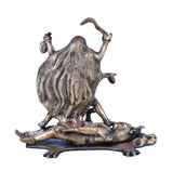 White Whale Large Brass Kali Idol Hindu Goddess of Time & Change Maa Kalika Shiva Statue Murti
