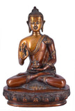 White Whale Brass Buddha Statue Yoga Murti for Home Decor Entrance Office Table Living Room Meditation Luck Gift Feng Shui