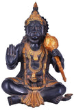 White Whale Brass Lord Hanuman Statue Idol Strength Monkey Figurine Bajrang Bali Statue Brass Sculpture Diwali Home Decor