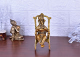 White Whale Superfine Peacock Brass Showpiece Idol Figurine Sculpture for Birthday Gift Table Home Decoration