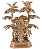 White Whale Brass Radha Krishna Standing Under Tree Idol Statue Home Decor Figurine