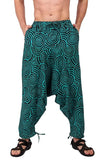 Whitewhale Mens Women Cotton Printed Yoga Loose Baggy Boho Hippie Harem Pants