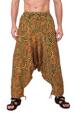 Whitewhale Mens Women Cotton Printed Yoga Loose Baggy Boho Hippie Harem Pants
