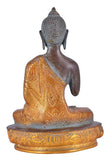 White Whale Brass Buddha Statue Murti for Home Decor Entrance Office Table Living Room Meditation Luck Gift Feng Shui Home Décor