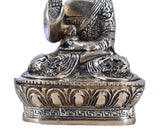 White Whale Brass Buddha Statue Yoga Murti for Home Decor Entrance Office Table Living Room Meditation Luck Gift Feng Shui