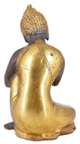 White Whale Brass Antique Buddha Idol Metal Sculpture Buddha Statue Brass Astmangal Pose Goddess Statue Home Decor Gift 