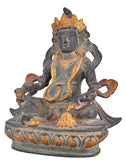 White Whale Brass Kuber Statue Religious Strength God Sculpture Idol Home Decor