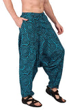 Whitewhale Mens Women Cotton Printed Yoga Loose Baggy Boho Hippie Harem Pants