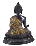White Whale Brass Buddha Statue Murti for Home Decor Entrance Office Table Living Room Meditation Luck Gift Feng Shui Home Décor