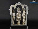 White Whale Ram Darbar - Lord Rama Laxman and Sita Hanuman Brass Statue Religious Sculpture Idol Home Décor