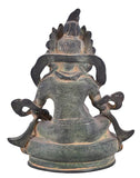 White Whale Brass Kuber Statue Religious Strength God Sculpture Idol Home Decor