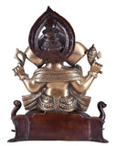 White Whale Ganesha Bhagwan Idol Ganesha Statue Ganpati Murti for Home Entrance Decor Luck Gift Home Decor